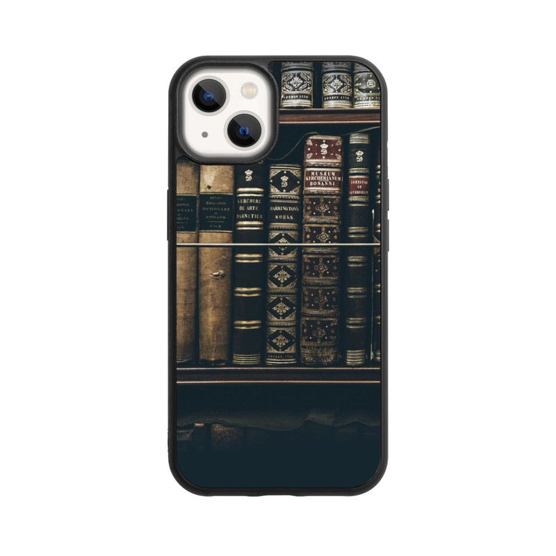 iPhone 13 Base Case Book Stack Dark