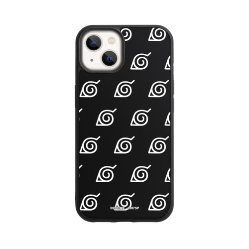 Apple iPhone 13 Base Case Weißes Konoha-Muster Transparent