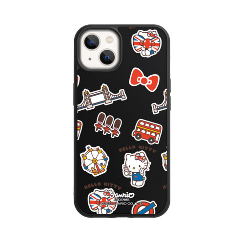 Apple iPhone 13 Base Case Hello Kitty Londoner Abzeichen Transparent