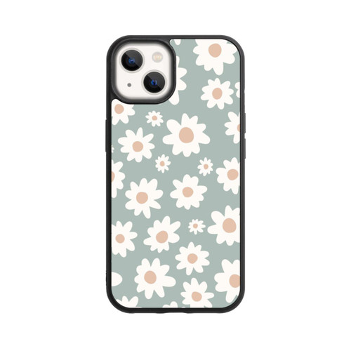 Apple iPhone 13 Base Case Gänseblümchen Muster grün