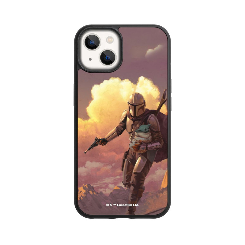 iPhone 13 Base Case Der Mandalorianer und Grogu Sonnenguntergang Wolken
