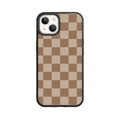Apple iPhone 13 Base Case Braun Karo
