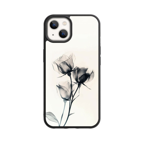 Apple iPhone 13 Base Case Schwarze Blume