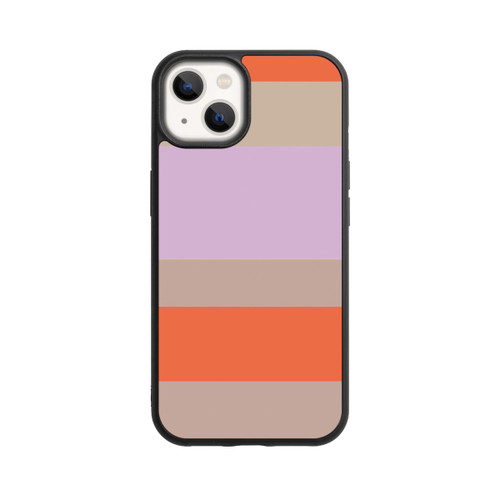 Apple iPhone 13 Base Case Moca Lila Orange Stripes