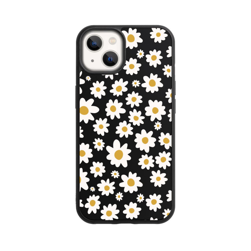 iPhone 13 Base Case Daisy Flower Seamless Pattern Transparent