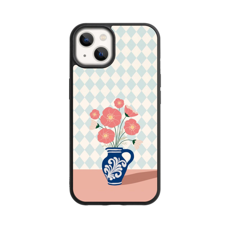 iPhone 13 Base Case Blue Vase
