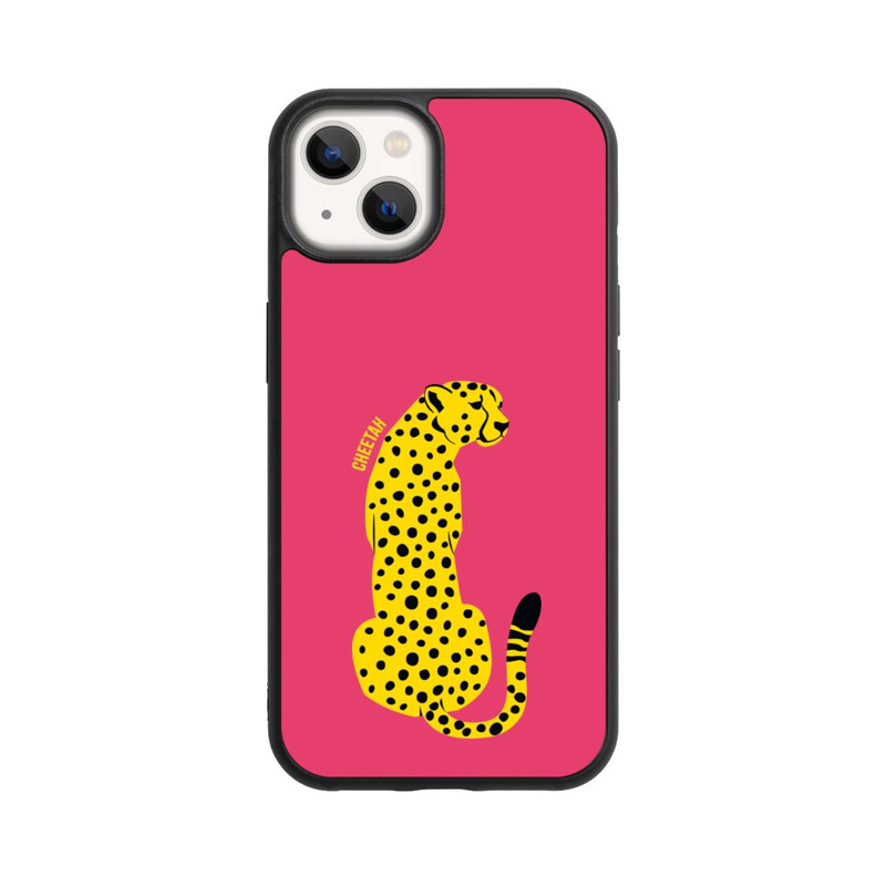 iPhone 13 Base Case Colourful Yellow Cat