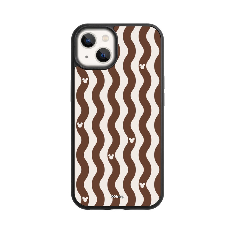 iPhone 13 Base Case Micky Muster Braune Wellen