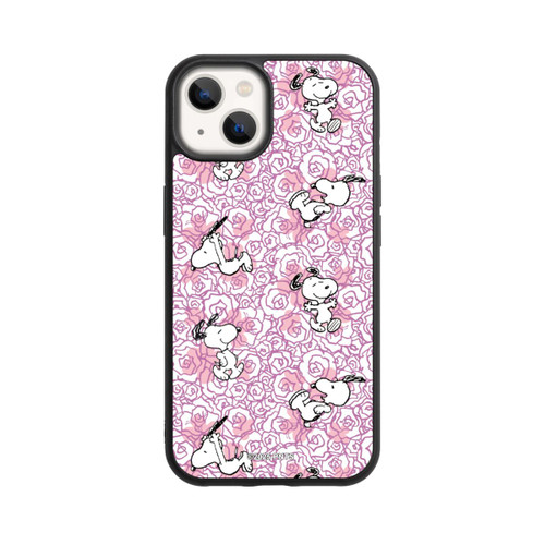 Apple iPhone 13 Base Case Peanuts Pink Roses Pattern
