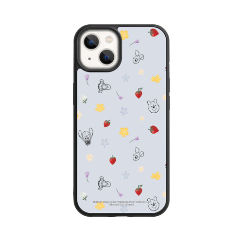 Apple iPhone 13 Base Case Winnie Puuh und Freunde Erdbeer Muster Blau
