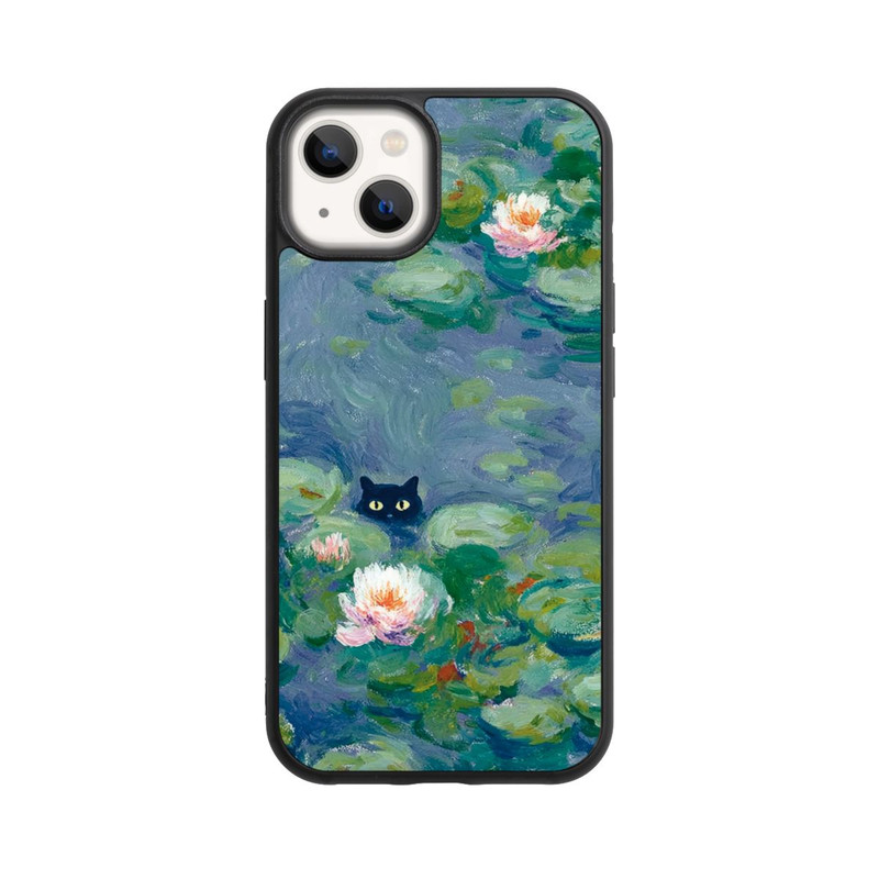 iPhone 13 Base Case Katze im Teich Gemälde Impressionismus