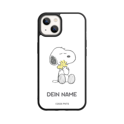 Apple iPhone 13 Base Case Snoopy And Woodstock Cuddling Personalisierbar