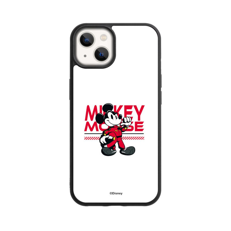 iPhone 13 Base Case Micky Maus Rennfahrer Weiß