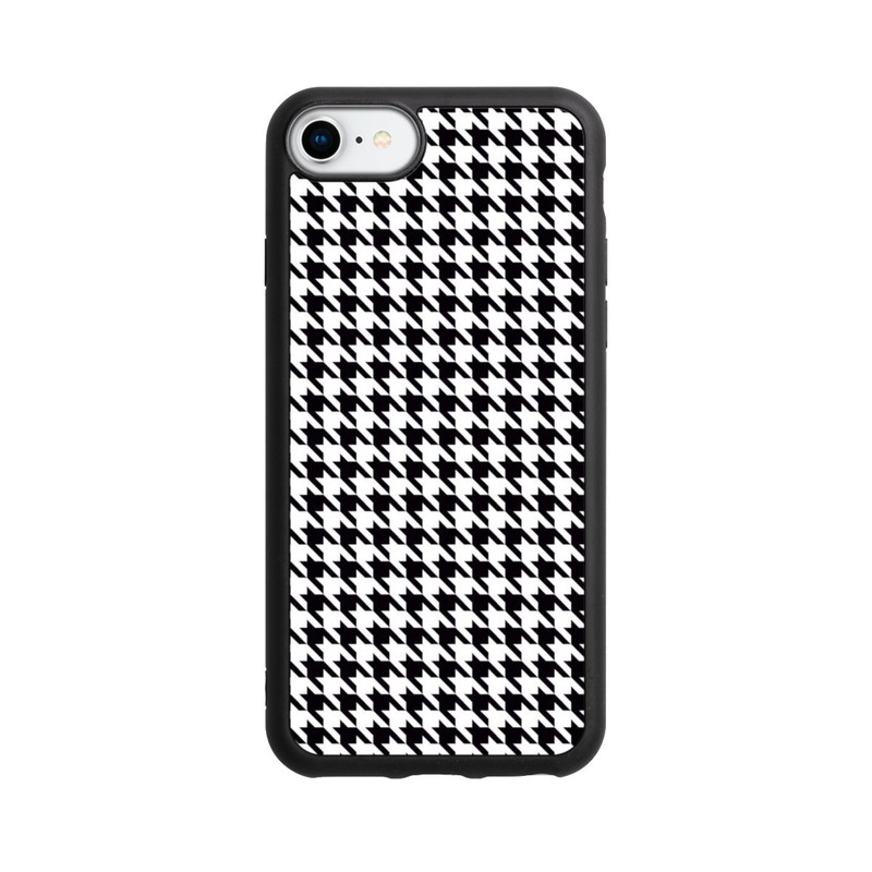 iPhone SE 2022 Base Case Hahnentritt Schwarz Weiß