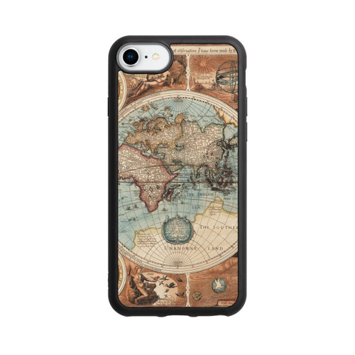 Apple iPhone SE (2022) Base Case Vintage Weltkarte