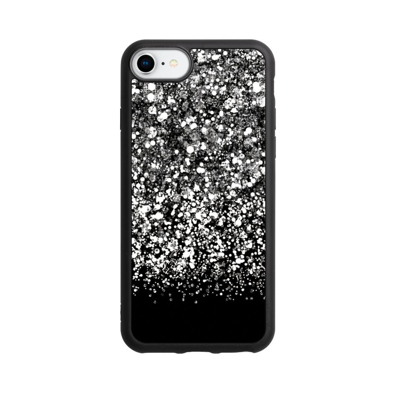 iPhone SE 2022 Base Case Schneefall Glitzerlook
