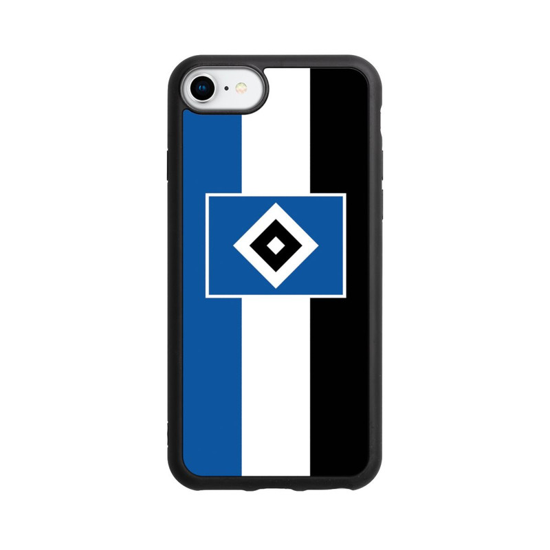 iPhone SE 2022 Base Case HSV Streifen - Blau-Weiß-Schwarz