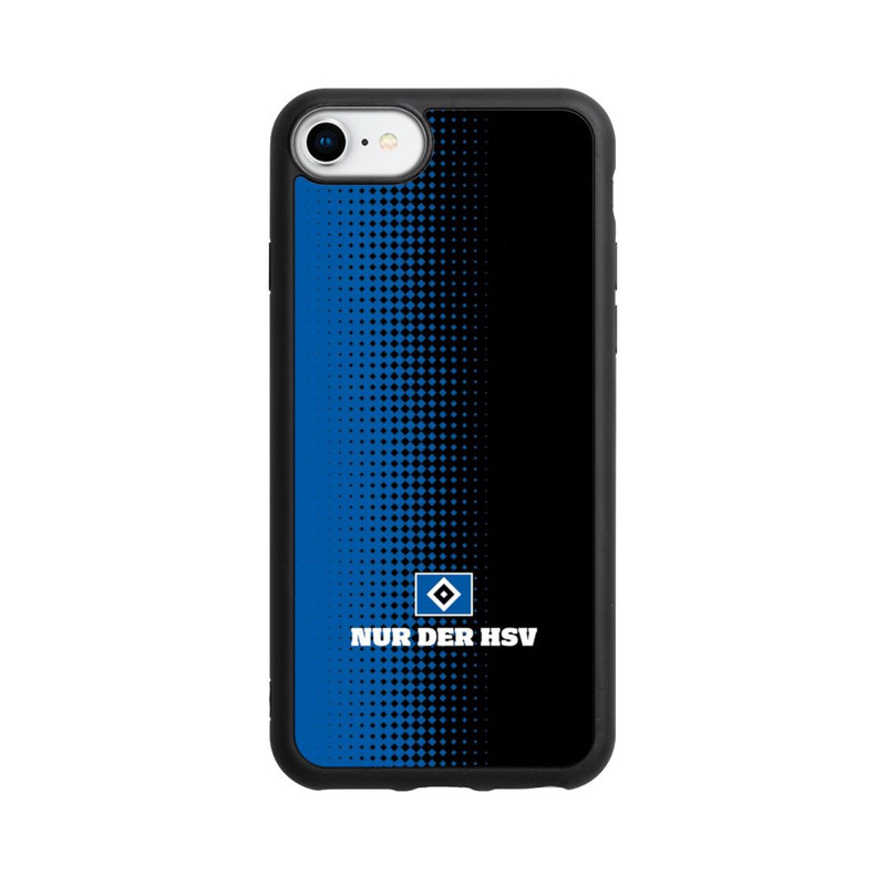 iPhone SE 2022 Base Case Nur der HSV - Rautenraster Schwarz