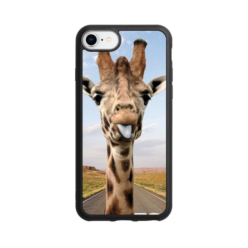 iPhone SE 2022 Base Case Giraffe auf der Straße