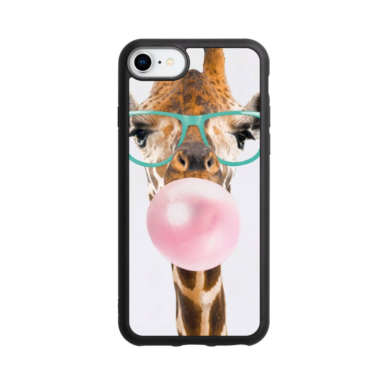 iPhone SE 2022 Base Case Giraffe mit Kaugummi