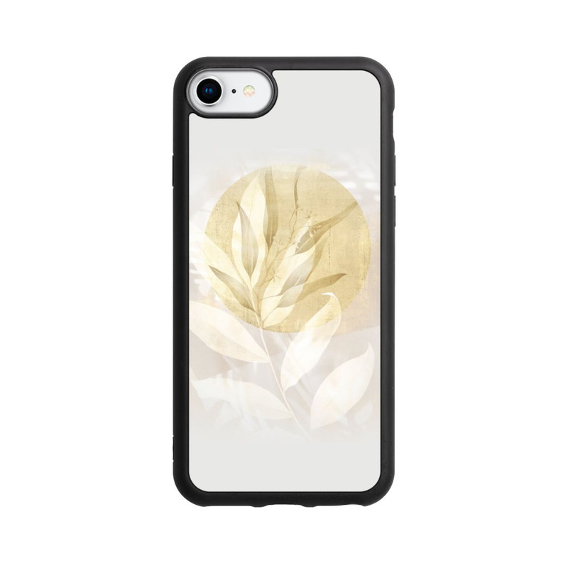 iPhone SE 2022 Base Case Boho Gold Blumen Kunst