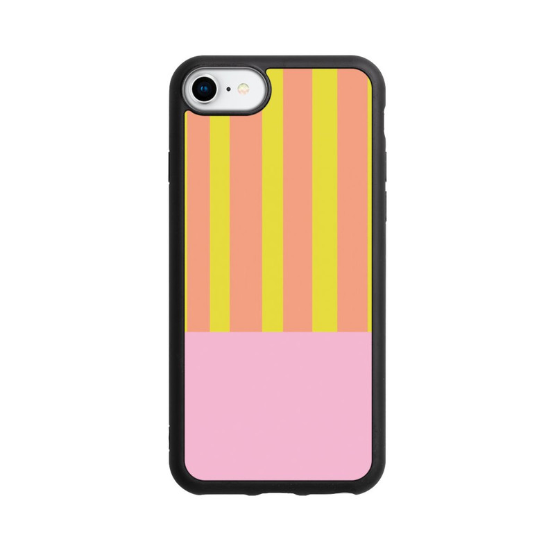 iPhone SE 2022 Base Case Neonfarbige Streifen