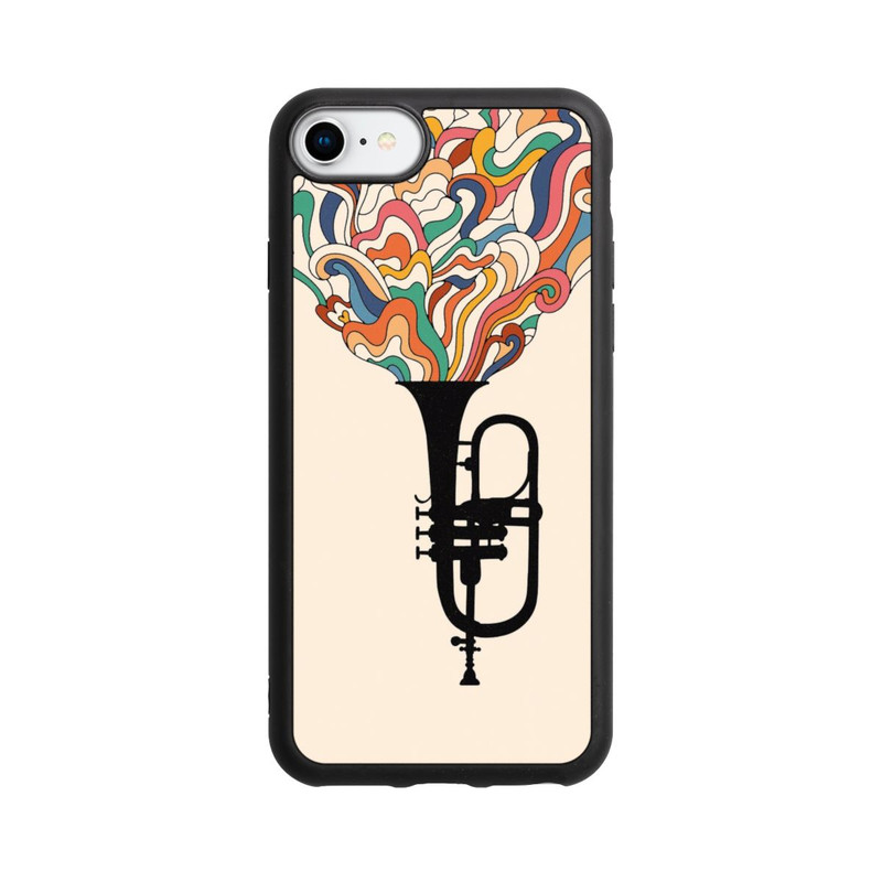iPhone SE 2022 Base Case Flügelhorn Jazz bunt