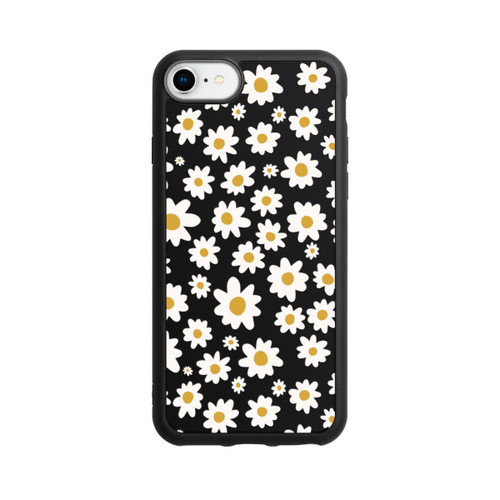 Apple iPhone SE (2022) Base Case Daisy Flower Seamless Pattern Transparent