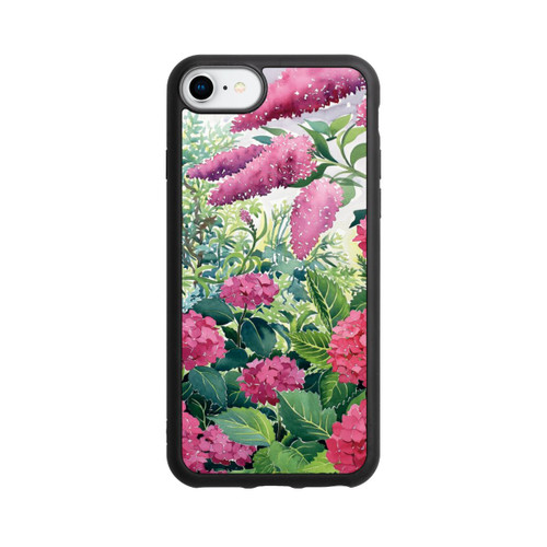 Apple iPhone SE (2022) Base Case Garden Hydrangeas and Buddleia by Christopher Ryland