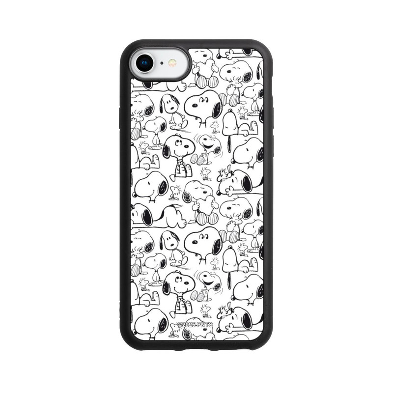 iPhone SE 2022 Base Case Classic Snoopy Pattern White