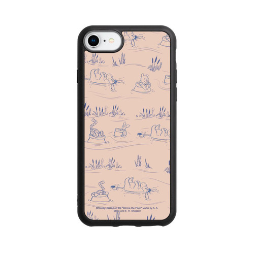 Apple iPhone SE (2022) Base Case Winnie Puuh Keramik Muster Brücke Pink