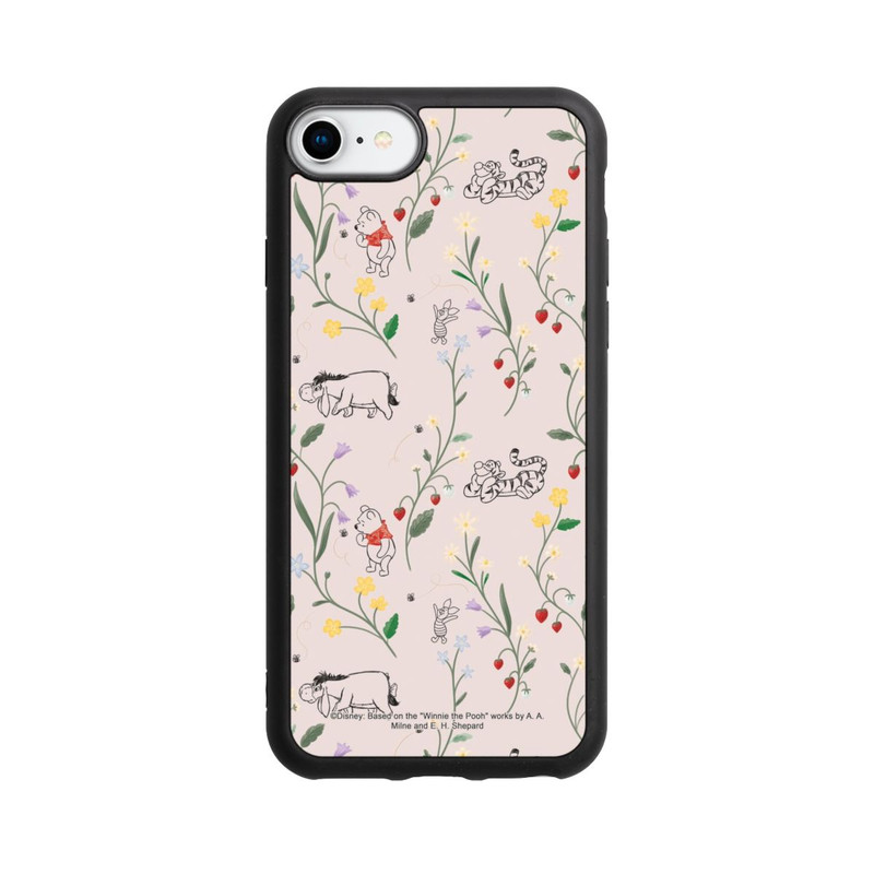 iPhone SE 2022 Base Case Winnie the Pooh Friends and Flowers
