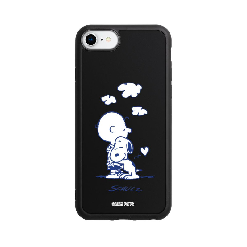 iPhone SE 2022 Base Case Peanuts Charlie Brown Snoopy Hug Transparent