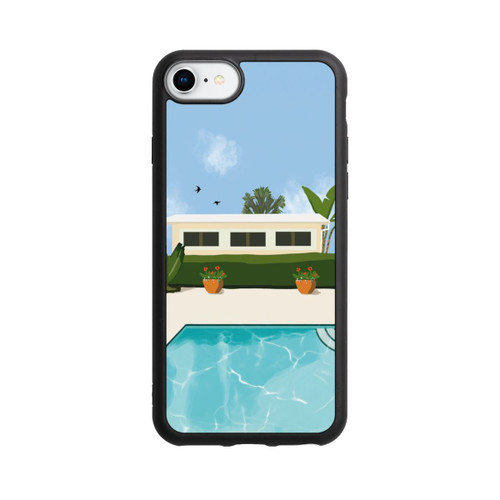 Apple iPhone SE (2022) Base Case California Backyard by Roberta Murray