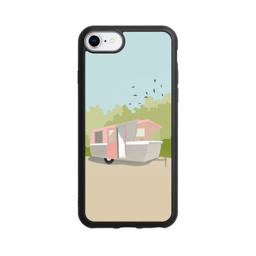 Apple iPhone SE (2022) Base Case Retro Glamping by Roberta Murray