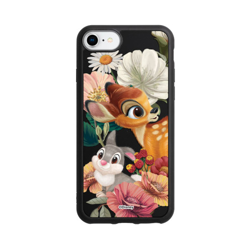 Apple iPhone SE (2022) Base Case Bambi und Klopfer Blumen Transparent