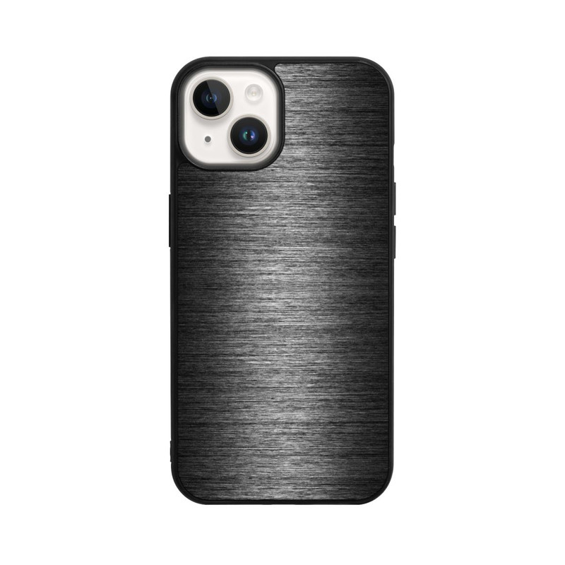 iPhone 14 Base Case Metal Look - Anthrazit
