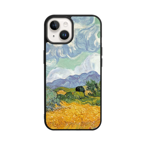Apple iPhone 14 Base Case Weizenfeld mit Zypressen