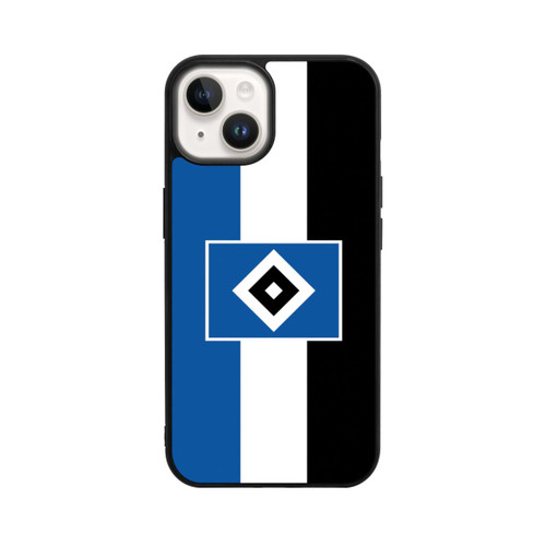 Apple iPhone 14 Base Case HSV Streifen - Blau-Weiß-Schwarz