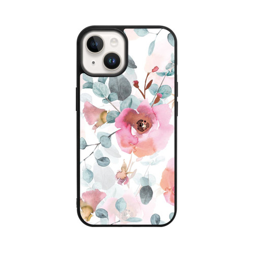 Apple iPhone 14 Base Case Aquarell Blumentapete