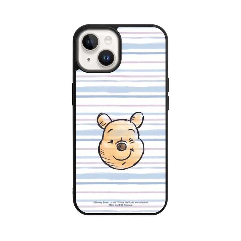 iPhone 14 Base Case Winnie Puuh auf Streifen