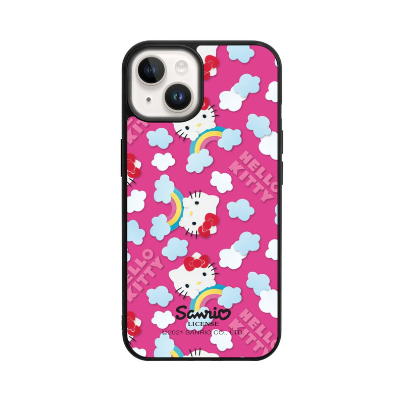 iPhone 14 Base Case Hello Kitty Regenbogenmuster