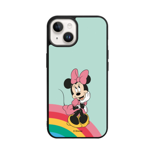 Apple iPhone 14 Base Case Minnie Regenbogen Portrait