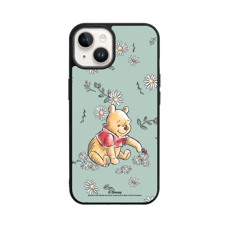 iPhone 14 Base Case Winnie Puuh Gänseblümchen und Käfer Liebe