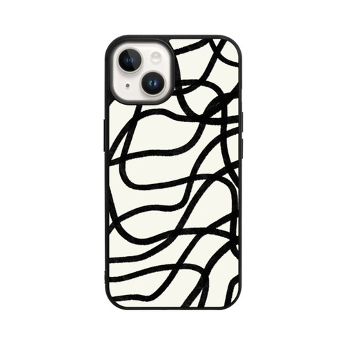 Apple iPhone 14 Base Case Schwarze Linien