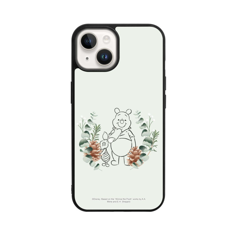 iPhone 14 Base Case Grüne Liebe Puuh und Ferkel