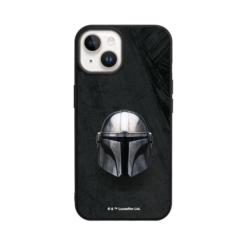 iPhone 14 Base Case Schwarzer Mandalorianer Helm