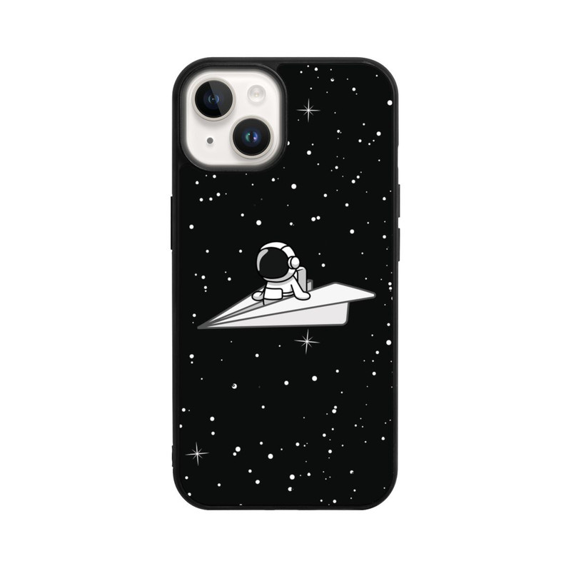 iPhone 14 Base Case Astronaut Paper Plane Comic