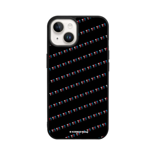 Apple iPhone 14 Base Case Drei Fragezeichen Muster Schräg