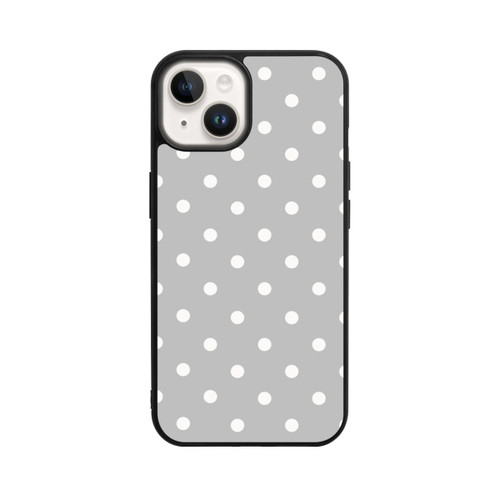 Apple iPhone 14 Base Case Polka Dots Grau